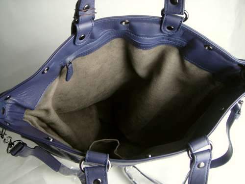 Bottega Veneta Lambskin Leather Bag 9642 dark blue